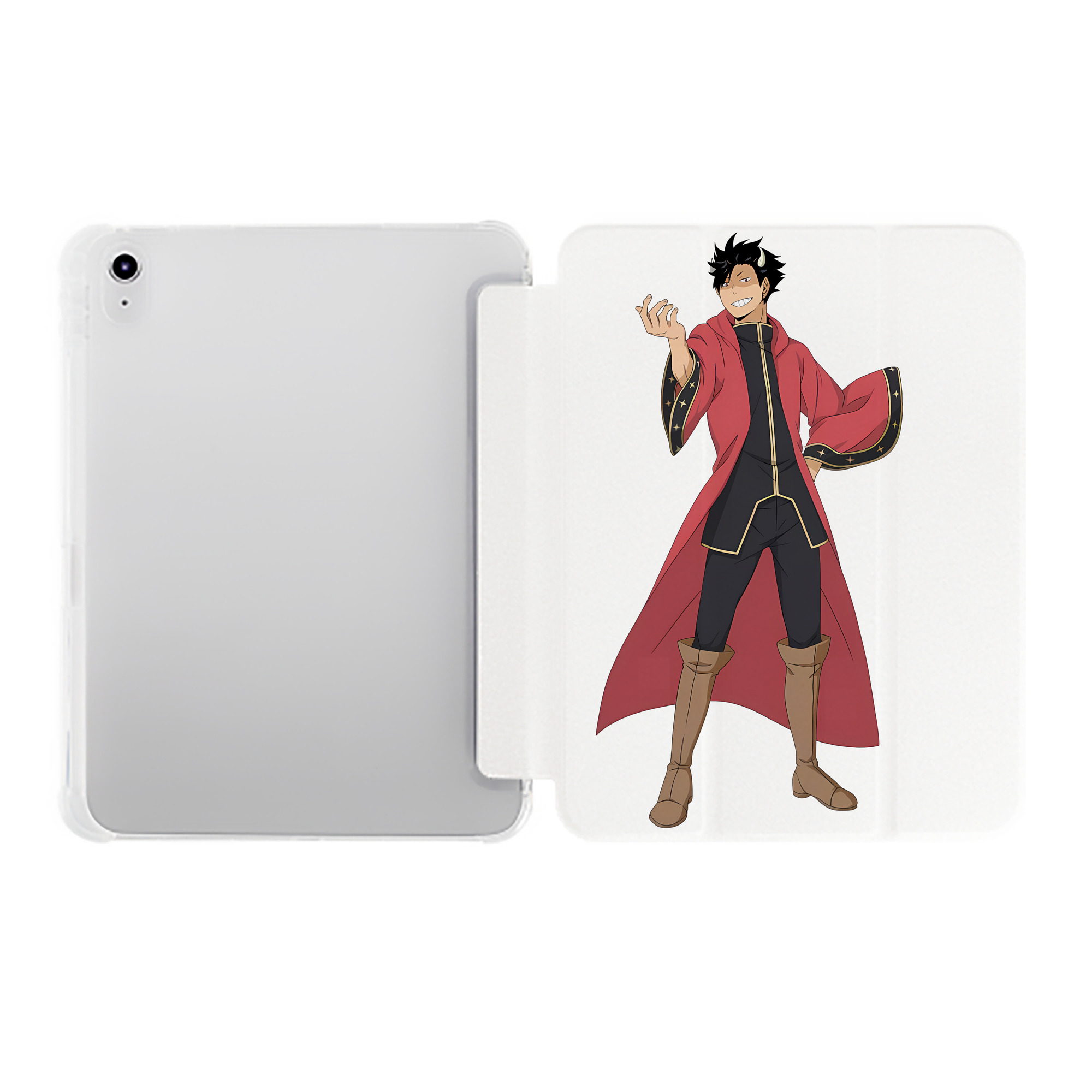 （画像用） ハイキュー!! Haikyu!! IPad ケース ペン収納付き 三つ折りスタンド PUレザー×シリコン 対応機種9.5/10.5/10.9インチ